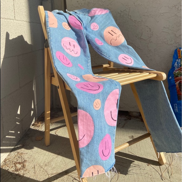 Denim - Handpainted Jeans